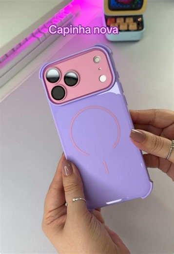 Capinha nova para meu iPhone 17 Pro Max 💜🩷 #iphone17promax #capinha #iphone18promax #capa #iPhone