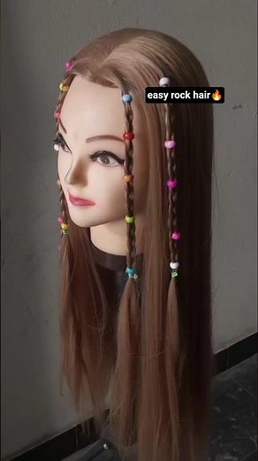 Try now this rock hairstyle🔥#hairstyle #viralshort #hairtutorial