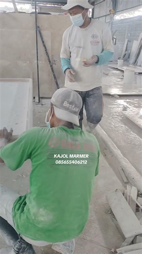proses poles finishing daun meja marmer 👉 bs request 👉 ukuran bisa custom