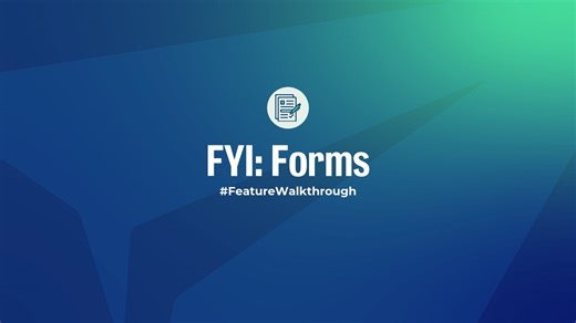 Animated Forms Feature Walkthrough