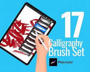 Brush Set for Procreate | Calligraphy Brushes | 17 Unique Brushes - Etsy