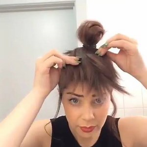 308K views · 3.4K reactions | Don't have fringes ? No worries, try this inventive way. Style your hair in messy top knot with DIY fringes and get Tinker Bell's looks instantly. www.befitandfine.com | Be Fit And Fine | Facebook
