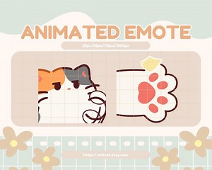 Animated Paper Emote: Calico Cat Rock Paper Scissors Twitch/discord (GIF Digital Download) - Etsy