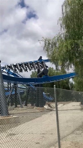 Off-ride Batman at Six Flags Magic Mountain #rollercoaster #sixflagsmagicmountain #sixflags #ride