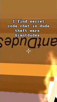 giantdudes code secret Chets dude theft wars dude be giant 👀👀