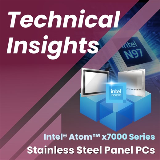 How Intel® Atom™ x7000 Series (Alder Lake-N) Elevates Stainless Steel Industrial Panel PCs