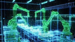 Integration of Computer Vision and Digital Twin Technology in an Autonomous Factory Setting Featuring Advanced Robot Arms Engaged in Precision Manufacturing High-Tech Construction Tasks