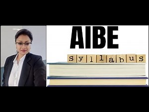 AIBE 20 syllabus for exam with weightage of every topic...( Tentative)
