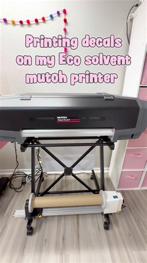 Keep forgetting to post but here’s an update on our new @MutohAmericaInc eco solvent printer #mutoh