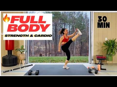 BURN FAT & BUILD MUSCLE 30 Min Strength and Cardio Circuit Workout / dcfitt