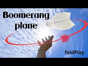 Boomerang Paper Plane Ver 08✈️ Easy A4 Tutorial That Flies Back!
