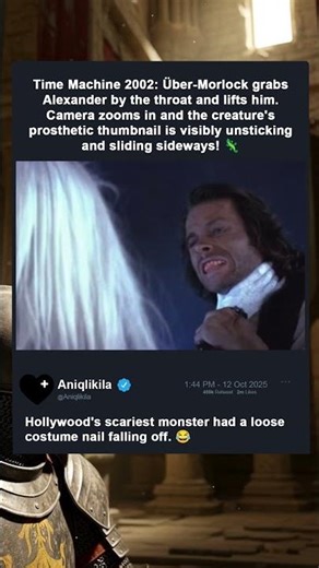 The Time Machine 2002 Main Villain's Claw Fell Off During the Final Scene