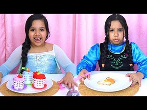 السا و آنا يلعبوا لعبة المطعم !! elsa & anna pretend play restaurant