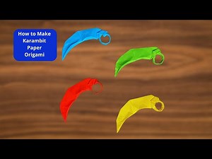 How to Make Karambit Paper Origami - Origami Easy