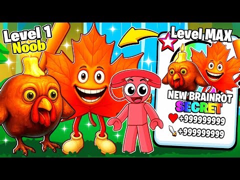 Unlocking EVERY THANKSGIVING OP SECRET In Brainrot Evolution MAX Level