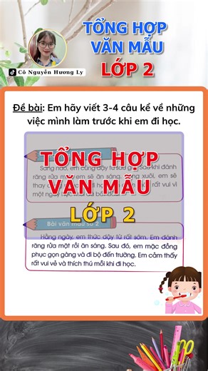Tổng hợp những bài văn mẫu lớp 2 | Tiếng Việt Tiểu Học #lop2 #tiengvietlop2 #taplamvanlop2 #vanmau #vanmaulop2 #baivan #nguyenhuongly #conguyenhuongly #sachcohuongly #conguyenhuongly #hottrend #xuhuong #learnontiktok #hoccungtiktok #fyp