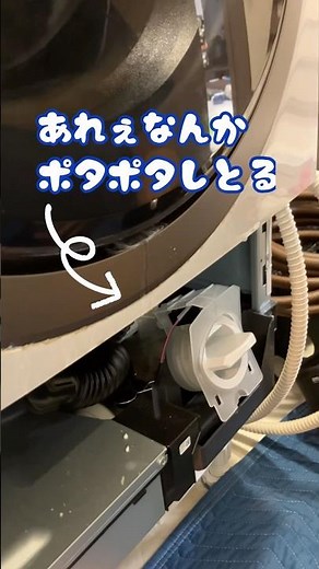 I cleaned a leaking washing machine