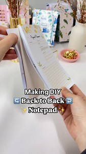 Planify Pro - Planner Design Program | Making a DIY Back to Back Notepad 🔄✨📓 A Project Planner in the front and a Task List on the other side 🥳 Materials: - Regular Paper 80gsm... | Instagram
