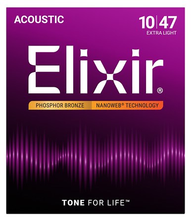 Phosphor Bronze Acoustic Guitar Strings with NANOWEB Technology