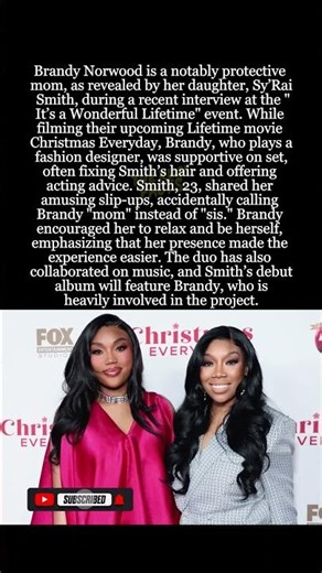 Brandy Norwood's Protective Love A Behind the Scenes Look with Daughter Sy’Rai! #BrandyNorwood