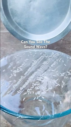 Did you see the rice moving? Fun experiment for kids to learn about sound waves. Learn through play!