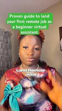 The ultimate guide to land your first remote job as a beginner virtual assistant #remotejobtips