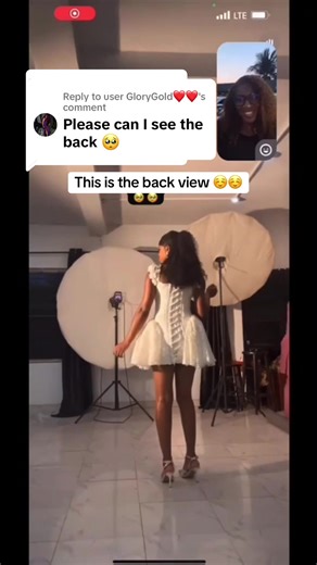 Stunning Back View of a Birthday Dress