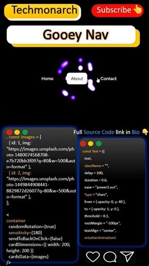 Animated Goey nav effect #coding #css #html #javascript #study #students #college #programming