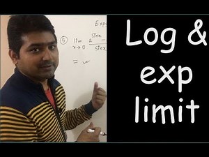 Exponential and Logarithmic Limits in Hindi - 34