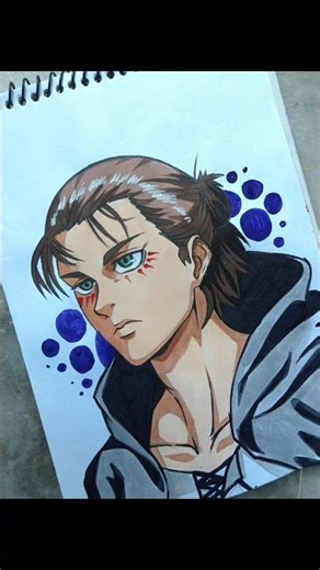 eren yeager drawing challenge from attack on Titan| eren drawing tutorial #youtubeshorts #eren