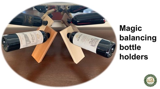 Magic Floating Wine Bottle Holder. Gravity Defying Wood Stand. Unique Bar Decor - Etsy