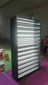 Led Light Tobacco Display Stand Cigarette Rack for Supermarket