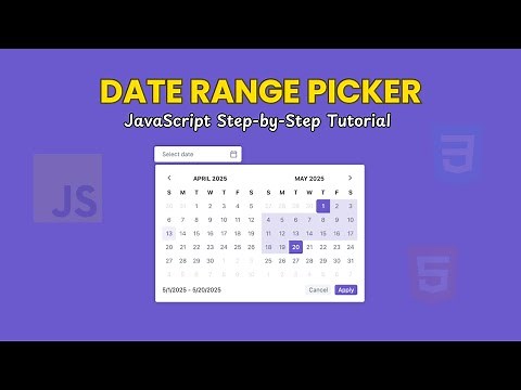 Build a Date Range Picker in JavaScript – No Libraries | Full Tutorial