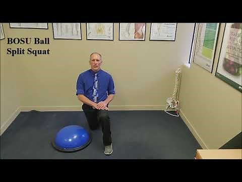 BOSU Ball Split Squat