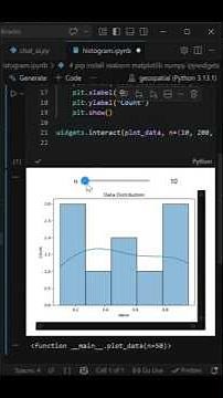 How to make an interactive histogram in Python