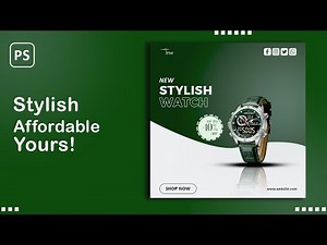 Create a Professional Watch Poster in Photoshop | Step-by-Step Tutorial.
