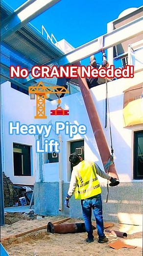 How to Lift a Heavy Pipe Safely Using a Manual Chain Hoist
