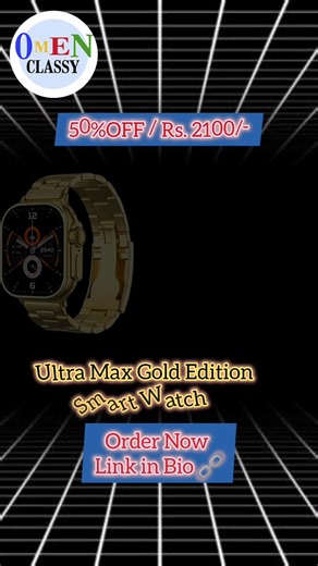 Omen Classy Ultra Max Gold Edition Smart Watch Review