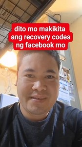 Paano makita ang recovery codes ng facebook #facebookrecoverycodes #fb #Paano | Frederick N. Pantoja