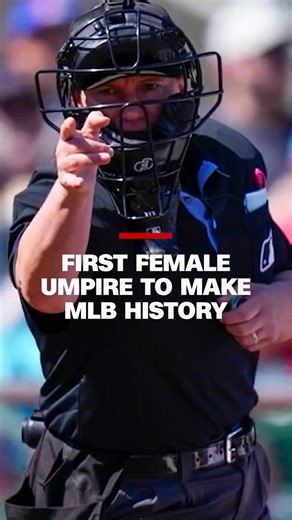 Baseball umpire Jen Pawol will make history this weekend as the first woman to work as an umpire in a Major League Baseball regular season game, crossing a historic gender barrier. https://cnn.it/4oxcY86 | CNN