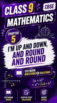 Class 9 Maths Chapter 5 I'm Up and Down, and Round and Round |Intext qns & Solutions|NCERT 2026