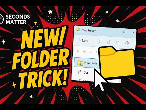 How to Create a "New Folder" in windows