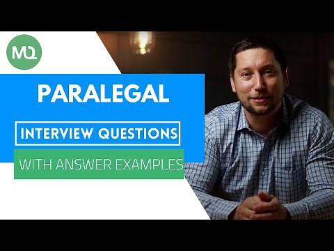 Paralegal Interview Questions with Answer Examples
