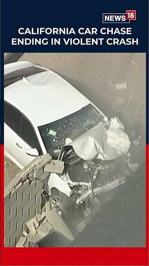 Dramatic Chase: Police Use Grappler to Stop Fleeing Car in California | California Police | News18
