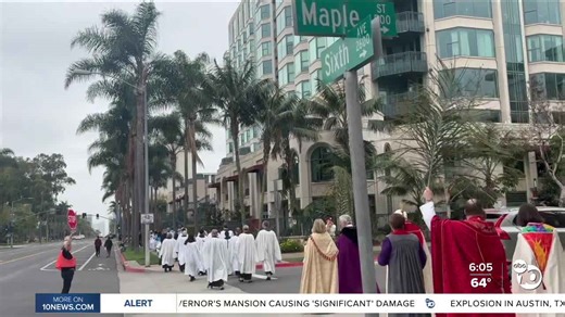 St. Paul's Episcopal Cathedral begins Holy Week with Palm Sunday procession