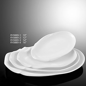 [Hot Item] Hot Sale Kitchen Oval Ceramic Plate for Hotel/Restaurant