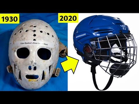 Evolution of Hockey Helmet 1928 - 2020 | History of NHL ice Hockey Helmets, Documentary video