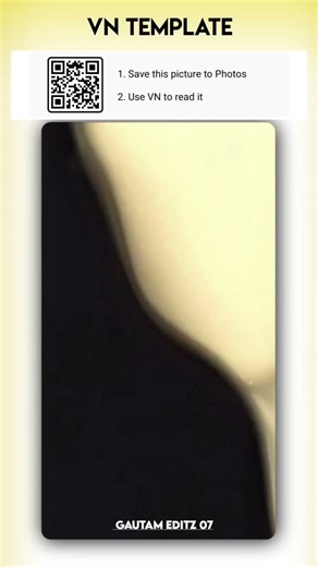 GAUTAM RAI 🖌️ on Instagram: "Trending Reel Tutorial.. 1. Take screenshots of the QR codes. 2. Open the VN app 3. Tap the Scanners option (top-right corner). 4. Tap the Gallery icon. 5. Select the QR screenshots. 6. Choose your photos/videos. 7. Tap Next. 8. Export the video in 1080p. #vneditor #vn #trending #ᴠɪᴅᴇᴏᴇᴅɪᴛ"