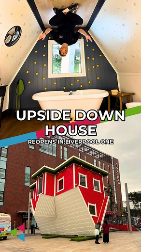 Upside Down House is back at @liverpool_oneofficial 🏠 Situated at the bottom of the Sugar House Steps, next to John Lewis, this is a super fun and unique photo opportunity for the whole family to enjoy! Open from 10am everyday, head down to @upsidedownhouseuk to capture some one-of-a-kind content that’ll transform your camera roll! 🤩 #UpsideDownHouse #LiverpoolONE #Liverpool #TheGuideLiverpool #UpsideDown #LiverpoolAttractions | The Guide Liverpool