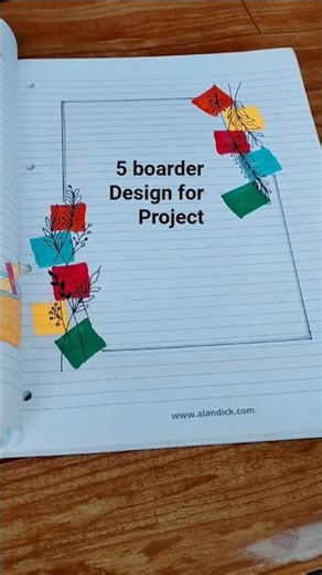 10 Beautiful Border Design Ideas for School Projects & Assignments #shorts #viral #trending #project